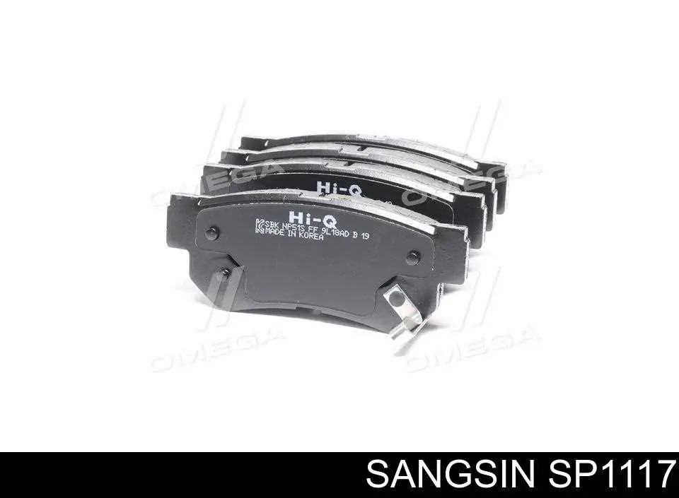 SP1117 Sangsin Sapatas do freio traseiras de disco