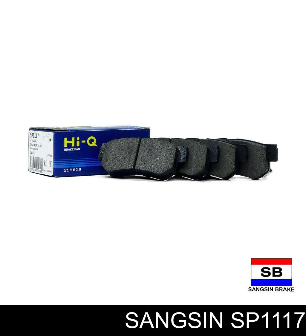 Compre SP1117 Sangsin Sapatas do freio traseiras de disco