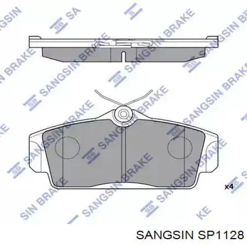 Sapatas do freio dianteiras de disco Sangsin SP1128 preço, a partir de 23,51 USD
