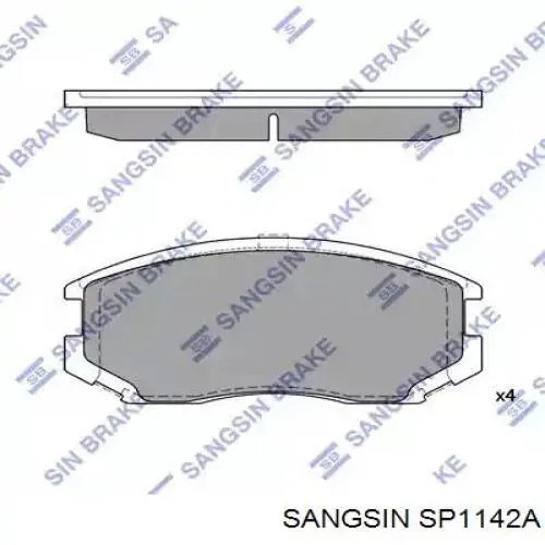 Compre SP1142A Sangsin Sapatas do freio dianteiras de disco