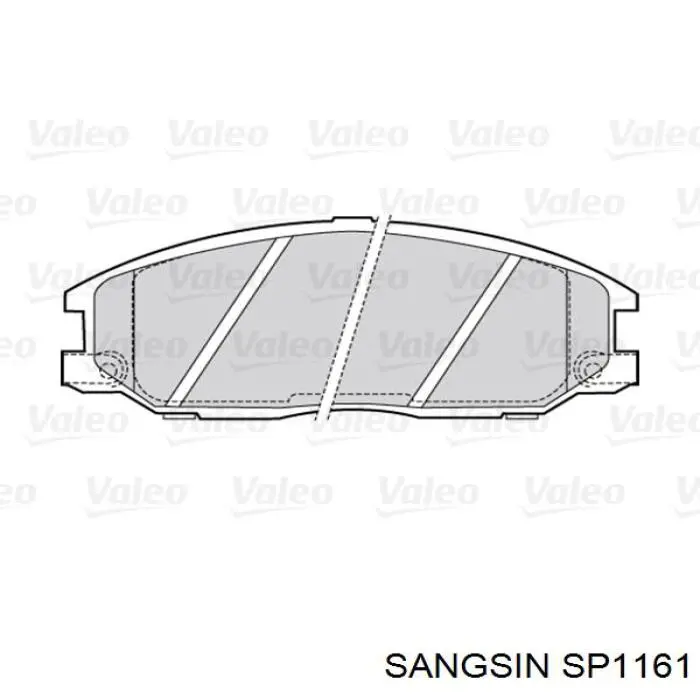 Sapatas do freio dianteiras de disco Sangsin SP1161 preço, a partir de 45,26 USD