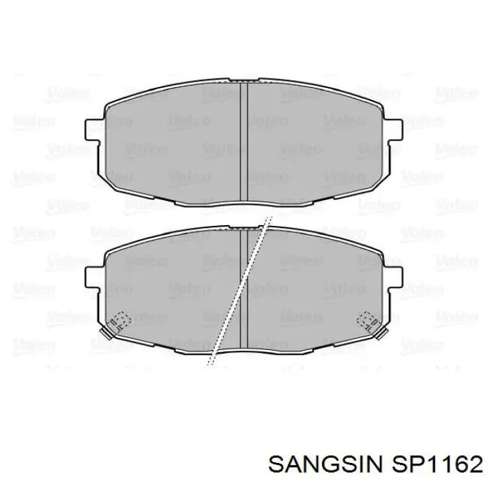 Sapatas do freio dianteiras de disco Sangsin SP1162 preço, a partir de 30,60 USD