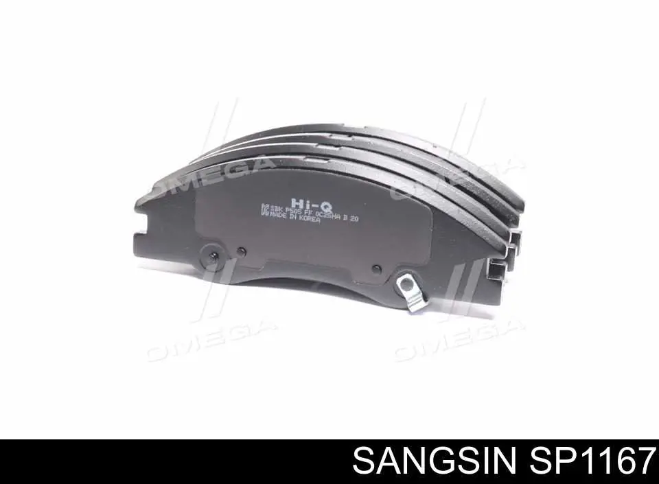 SP1167 Sangsin Sapatas do freio dianteiras de disco