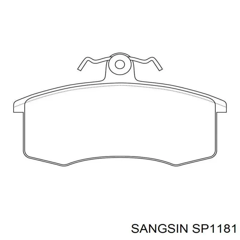 Sapatas do freio dianteiras de disco Sangsin SP1181 preço, a partir de 25,33 USD