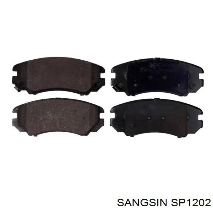 Compre SP1202 Sangsin Sapatas do freio dianteiras de disco