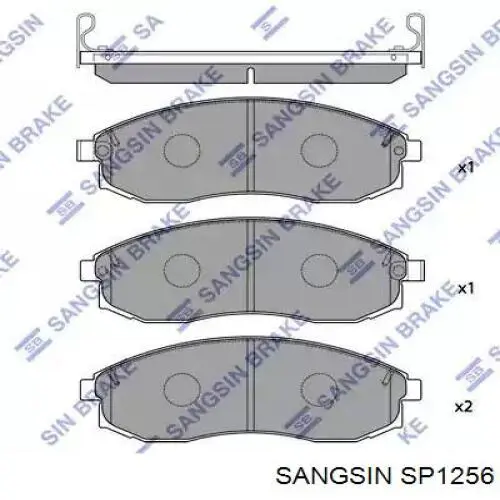 SP1256 Sangsin Sapatas do freio dianteiras de disco