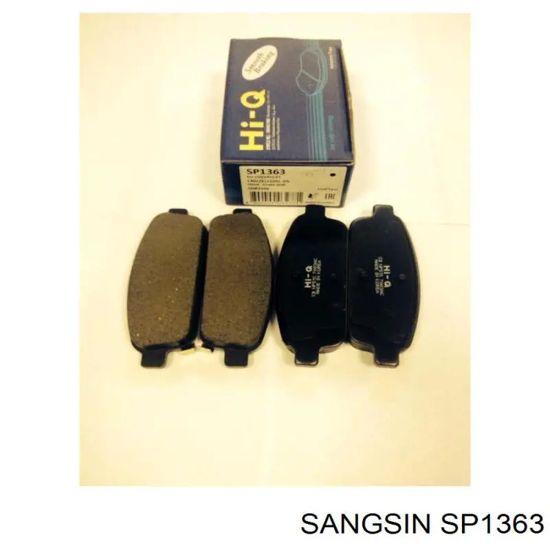 Compre SP1363 Sangsin Sapatas do freio traseiras de disco