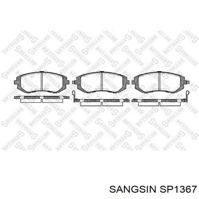 Compre SP1367 Sangsin Sapatas do freio dianteiras de disco