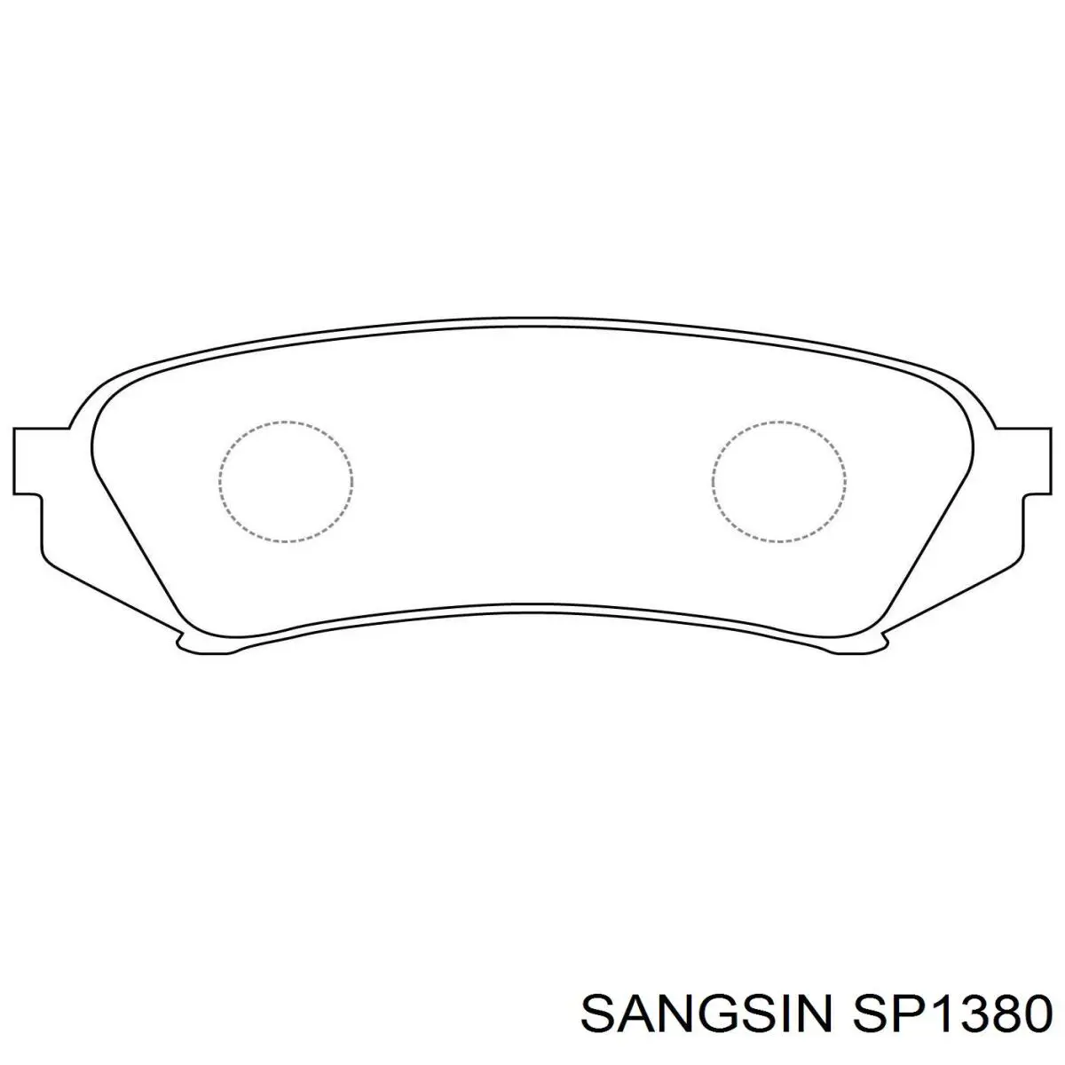 Sapatas do freio traseiras de disco Sangsin SP1380 preço, a partir de 22,46 USD
