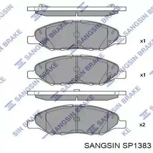 Compre SP1383 Sangsin Sapatas do freio dianteiras de disco