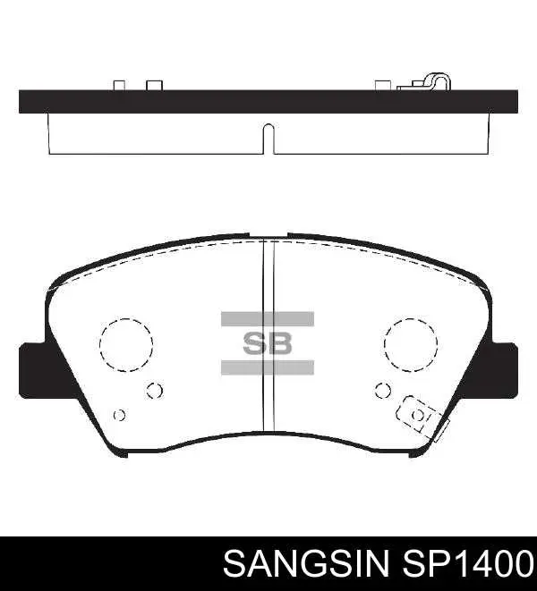 Sapatas do freio dianteiras de disco Sangsin SP1400 preço, a partir de 34,20 USD