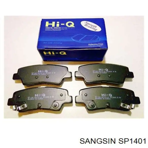 Sapatas do freio traseiras de disco Sangsin SP1401 preço, a partir de 24,37 USD
