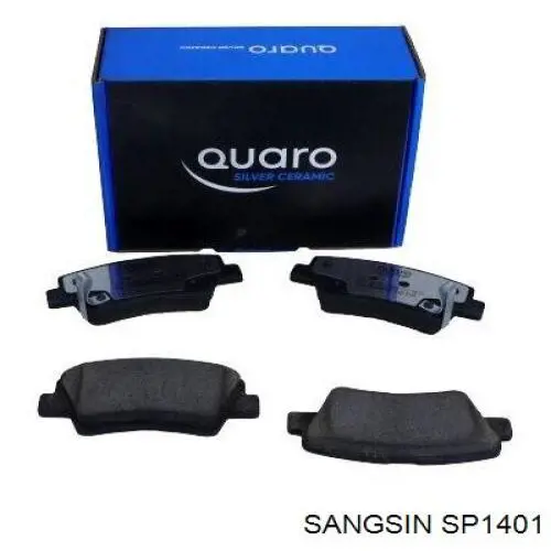 Compre SP1401 Sangsin Sapatas do freio traseiras de disco