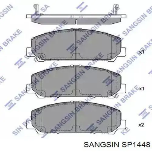 Sapatas do freio dianteiras de disco Sangsin SP1448 preço, a partir de 41,71 USD
