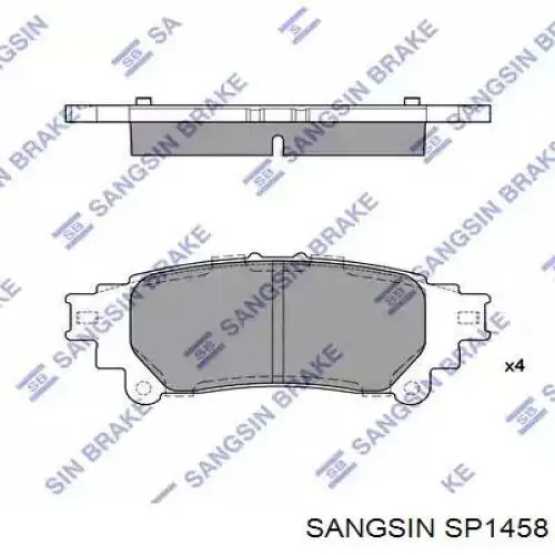 SP1458 Sangsin Sapatas do freio traseiras de disco
