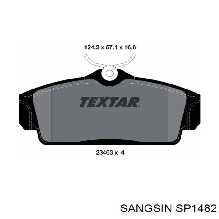 Sapatas do freio dianteiras de disco Sangsin SP1482 preço, a partir de 28,30 USD