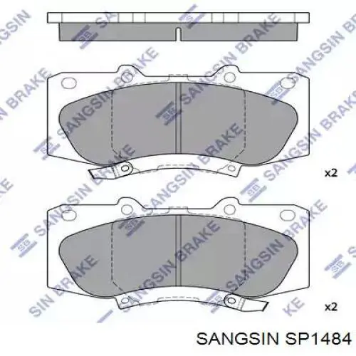 SP1484 Sangsin Sapatas do freio dianteiras de disco