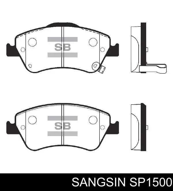 Sapatas do freio dianteiras de disco Sangsin SP1500 preço, a partir de 29,17 USD
