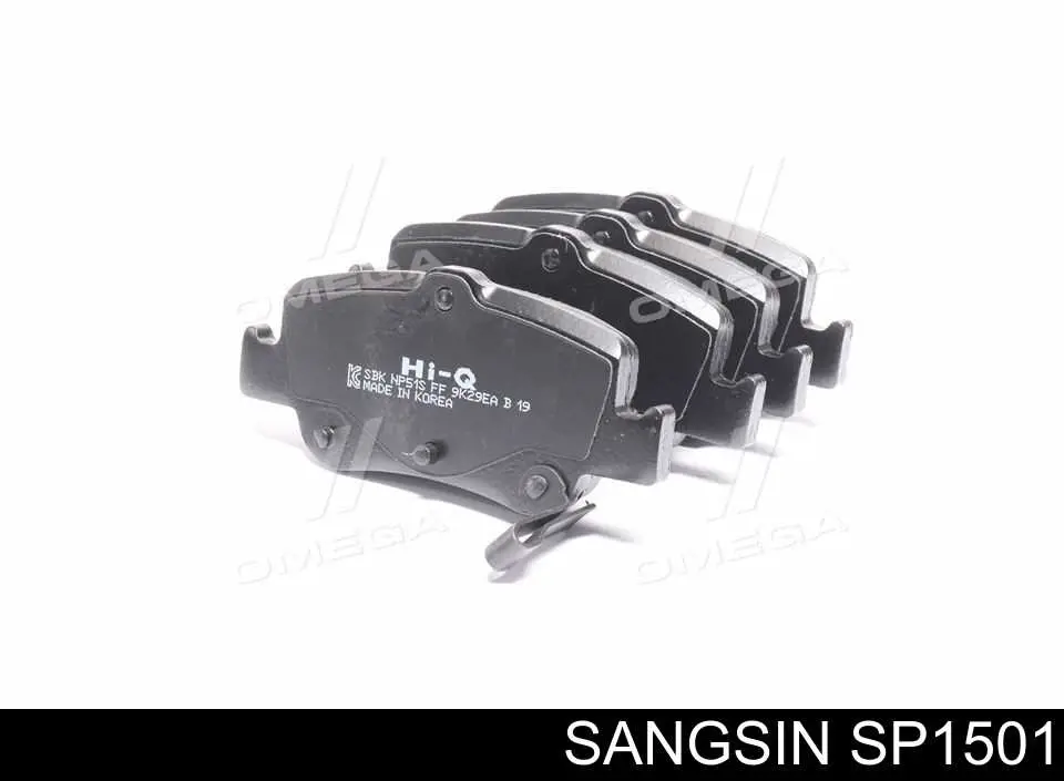 SP1501 Sangsin Sapatas do freio traseiras de disco