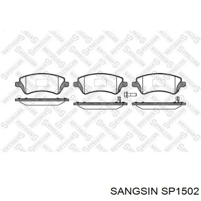 Compre SP1502 Sangsin Sapatas do freio dianteiras de disco