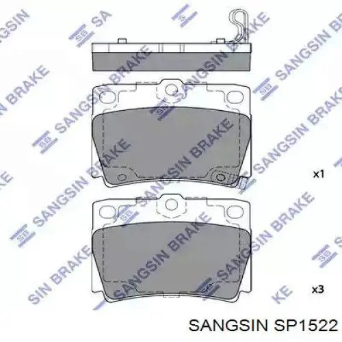 SP1522 Sangsin Sapatas do freio traseiras de disco