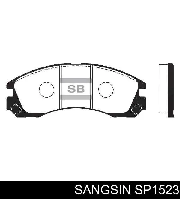 SP1523 Sangsin Sapatas do freio dianteiras de disco