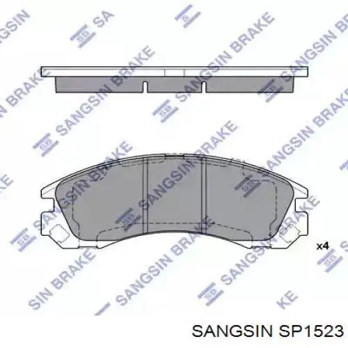 Sapatas do freio dianteiras de disco Sangsin SP1523 preço, a partir de 27,55 USD