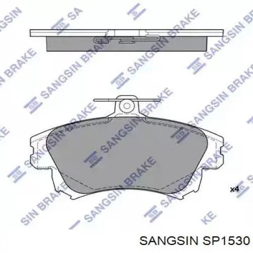 SP1530 Sangsin Sapatas do freio dianteiras de disco