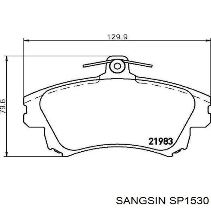 Compre SP1530 Sangsin Sapatas do freio dianteiras de disco