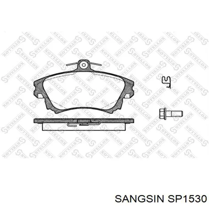 Sapatas do freio dianteiras de disco Sangsin SP1530 preço, a partir de 27,84 USD