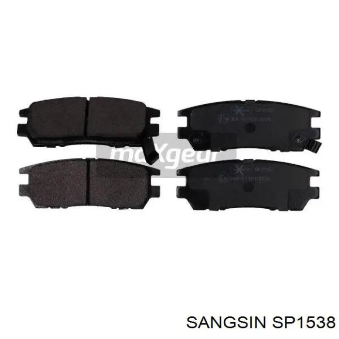 Compre SP1538 Sangsin Sapatas do freio traseiras de disco
