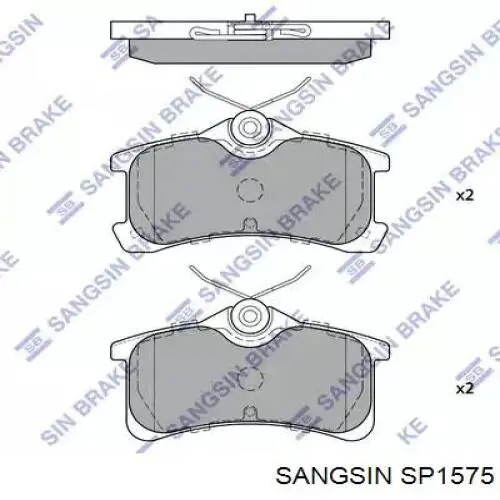 SP1575 Sangsin Sapatas do freio traseiras de disco