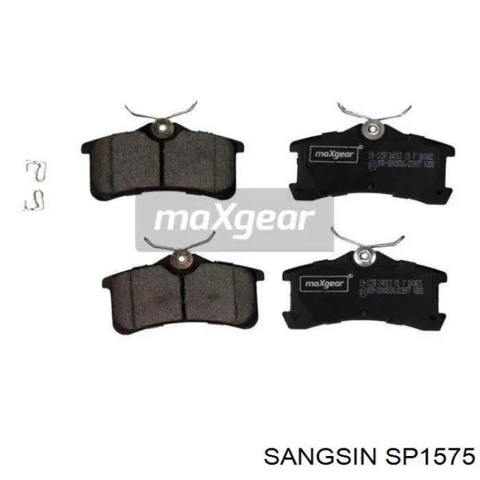 Sapatas do freio traseiras de disco Sangsin SP1575 preço, a partir de 23,64 USD