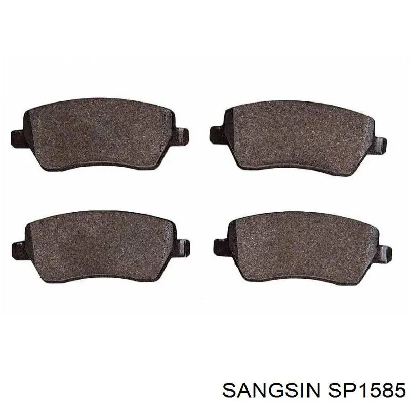 Sapatas do freio dianteiras de disco Sangsin SP1585 preço, a partir de 28,86 USD