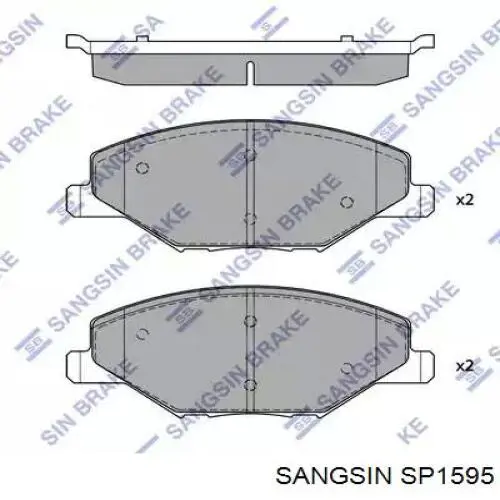 Compre SP1595 Sangsin Sapatas do freio dianteiras de disco
