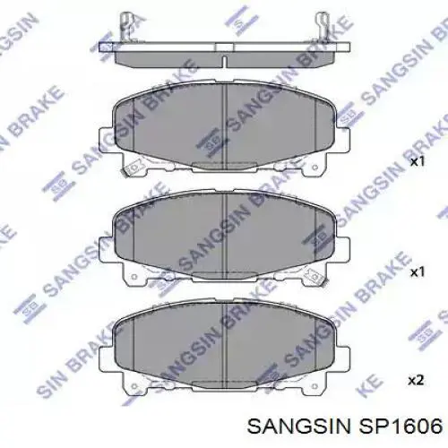 Sapatas do freio dianteiras de disco Sangsin SP1606 preço, a partir de 42,23 USD