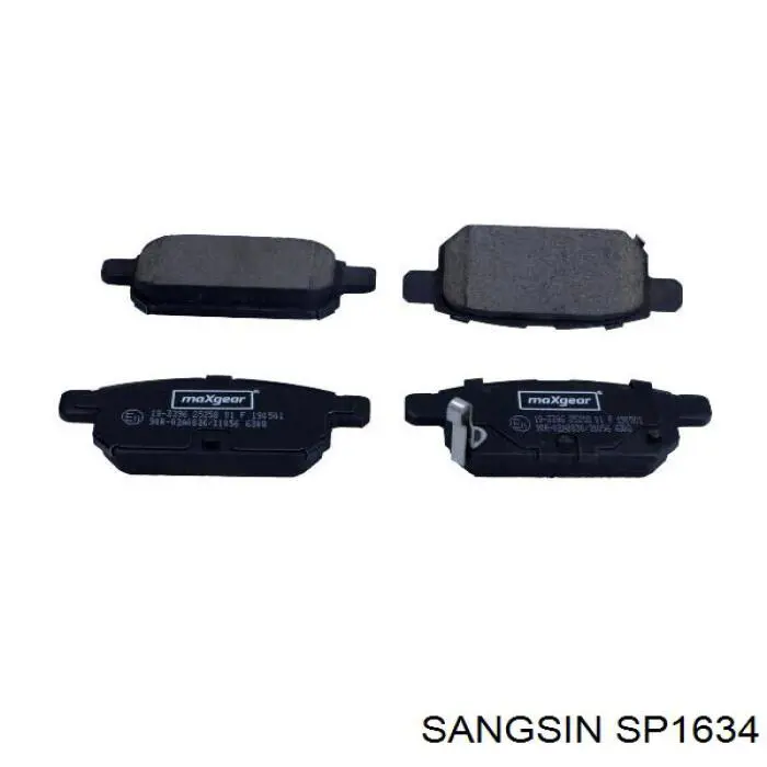SP1634 Sangsin Sapatas do freio traseiras de disco