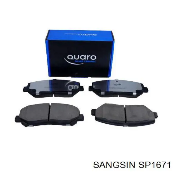 Sapatas do freio dianteiras de disco Sangsin SP1671 preço, a partir de 31,39 USD