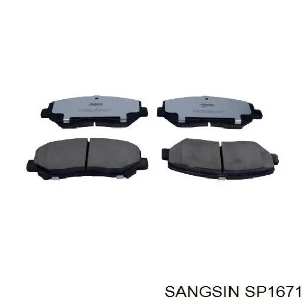 SP1671 Sangsin Sapatas do freio dianteiras de disco