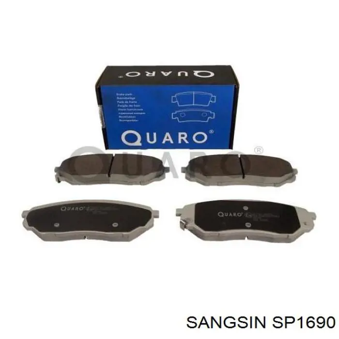 Sapatas do freio dianteiras de disco Sangsin SP1690 preço, a partir de 45,60 USD