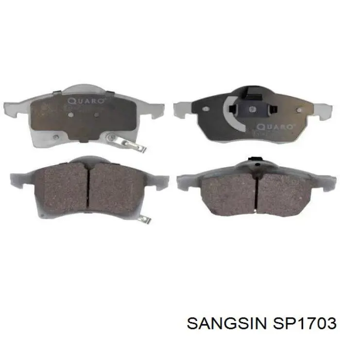 Sapatas do freio dianteiras de disco Sangsin SP1703 preço, a partir de 27,83 USD