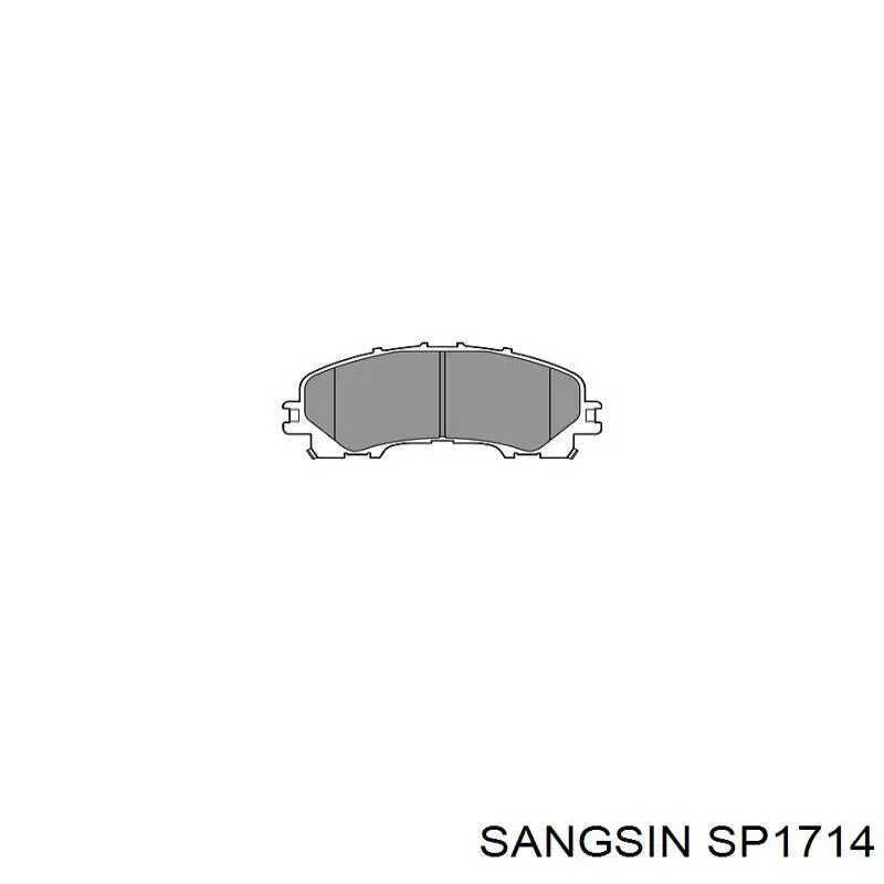 Compre SP1714 Sangsin Sapatas do freio dianteiras de disco