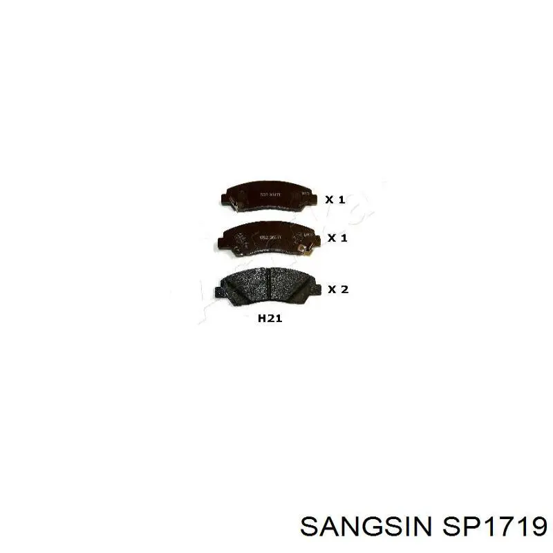 Sapatas do freio dianteiras de disco Sangsin SP1719 preço, a partir de 34,77 USD