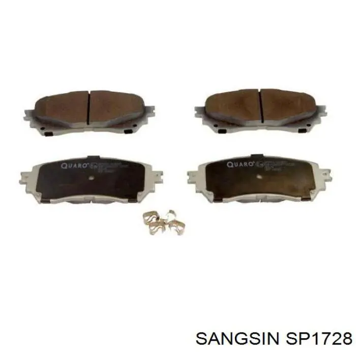 SP1728 Sangsin Sapatas do freio dianteiras de disco
