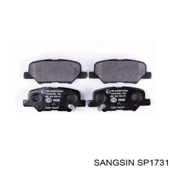 Sapatas do freio traseiras de disco Sangsin SP1731 preço, a partir de 24,06 USD