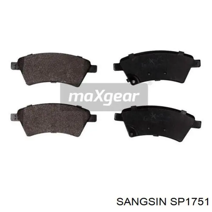 Sapatas do freio dianteiras de disco Sangsin SP1751 preço, a partir de 33,91 USD