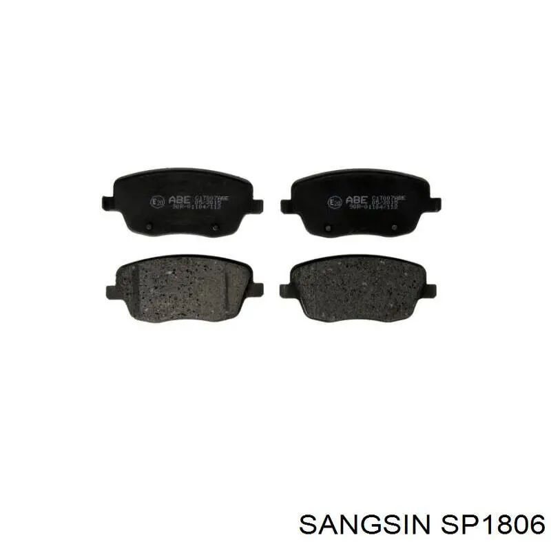 SP1806 Sangsin Sapatas do freio dianteiras de disco