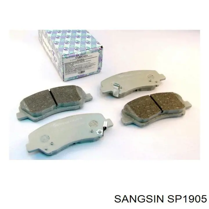 SP1905 Sangsin Sapatas do freio dianteiras de disco