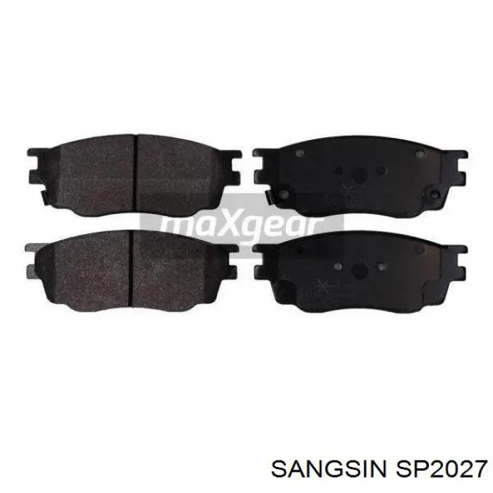Compre SP2027 Sangsin Sapatas do freio dianteiras de disco