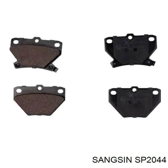 Compre SP2044 Sangsin Sapatas do freio traseiras de disco